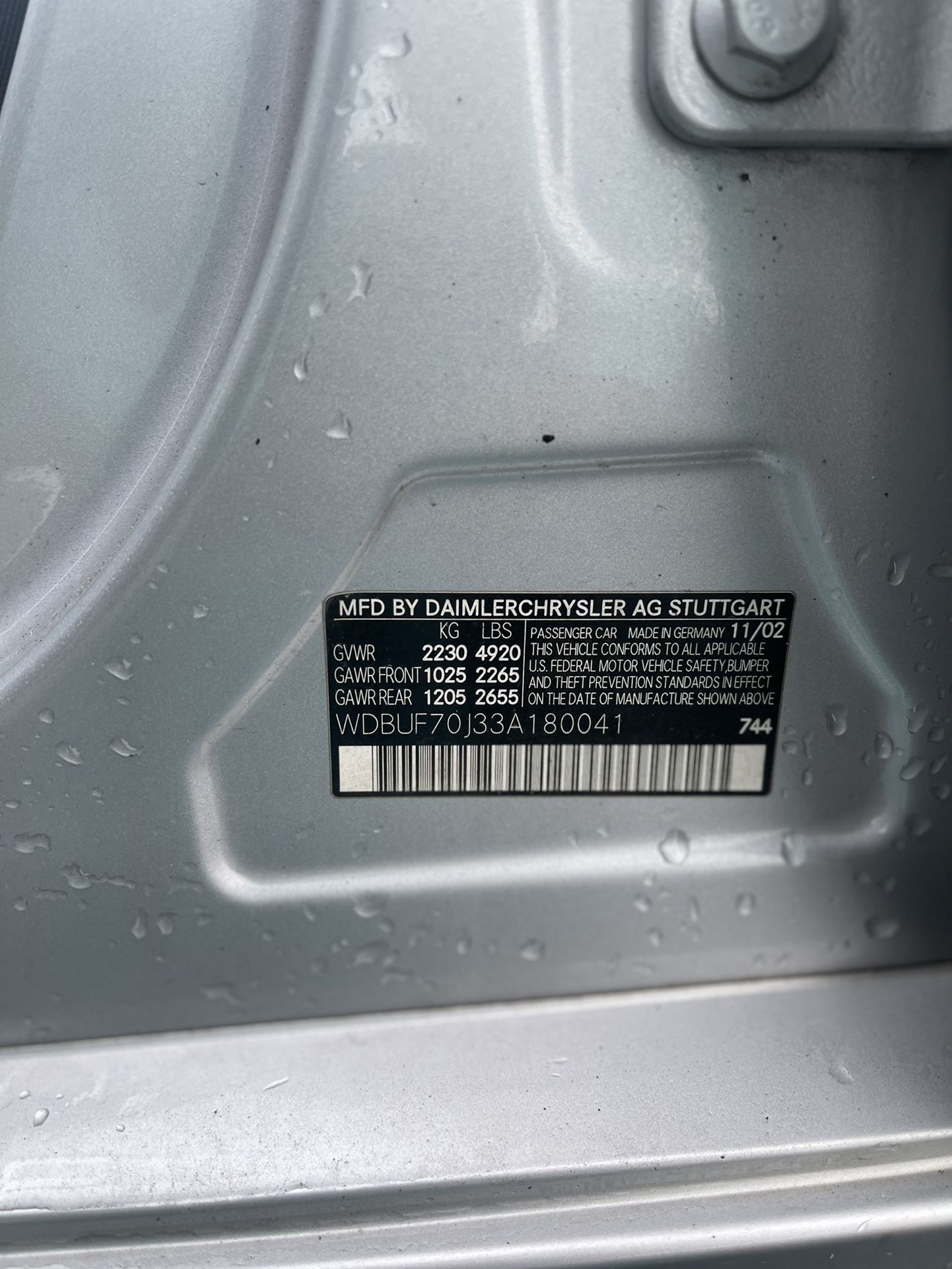 2003 Mercedes-Benz E-Class