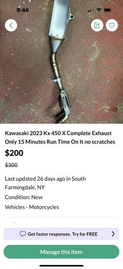 Kawasaki exhaust