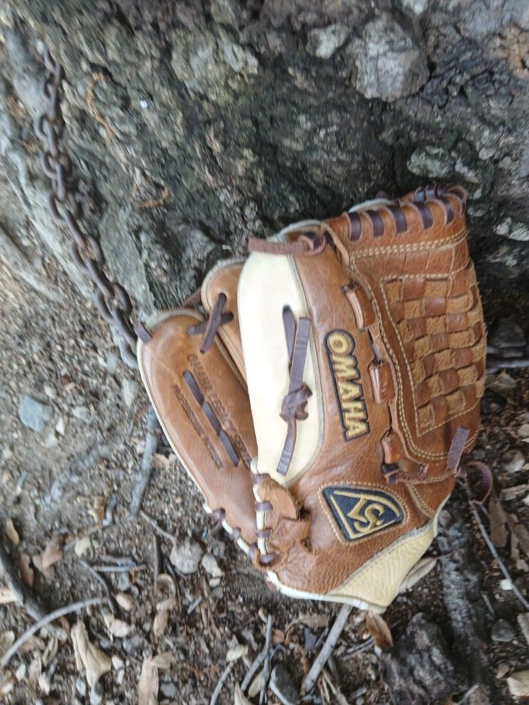 LOUISVILLE SLUGGER " 12"( LEFT HANDED THROWER ) BASEBALL GLOVE ( SEE PICS) PRICE IS " FIRM " ALL SALES ARE "FINAL " LOCATED IN GLENDORA