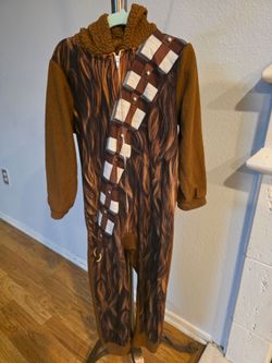 Star Wars Chewbacca Onesie  Costume Pajamas Kids Size XS