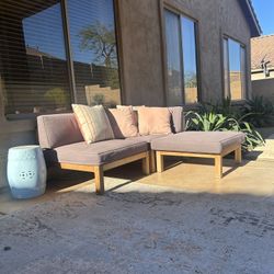 Teak Modular Outdoor Couch 