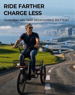 🌳 RIDE MORE. CARRY MORE. ENJOY MORE.  🚲 SOUMYE ELECTRIC TRIKE FOR ADULTS  From the supermarket to the park, from neighborhood rides to weekend adven