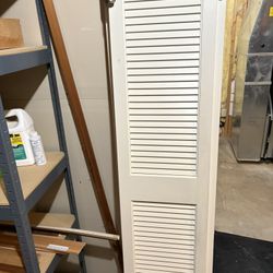 White Closet Swinging Saloon Doors 