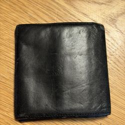 LOEWE Bifold Wallet Black Calfskin