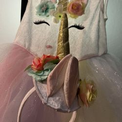 Unicorn Costume Princes Style Size 4