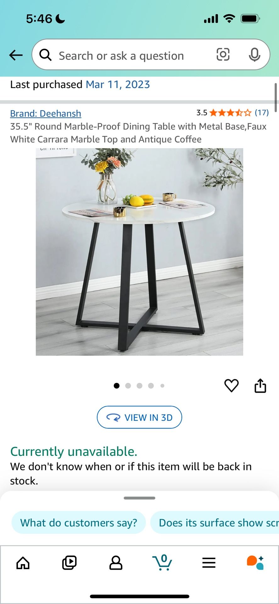 Round Dining Table