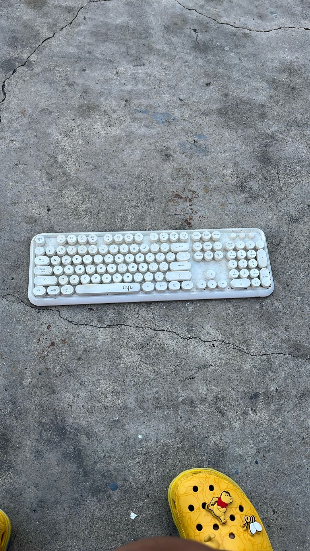 White keyboard