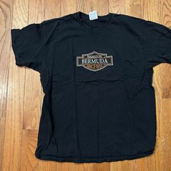 Vintage Retro Hamilton Bermuda Mens Harley Davidson Biker T-Shirt Shirt Top XL
