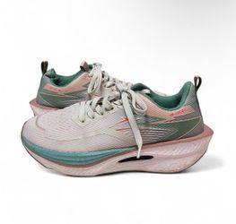 Sport Running Sneakers White Green Pink