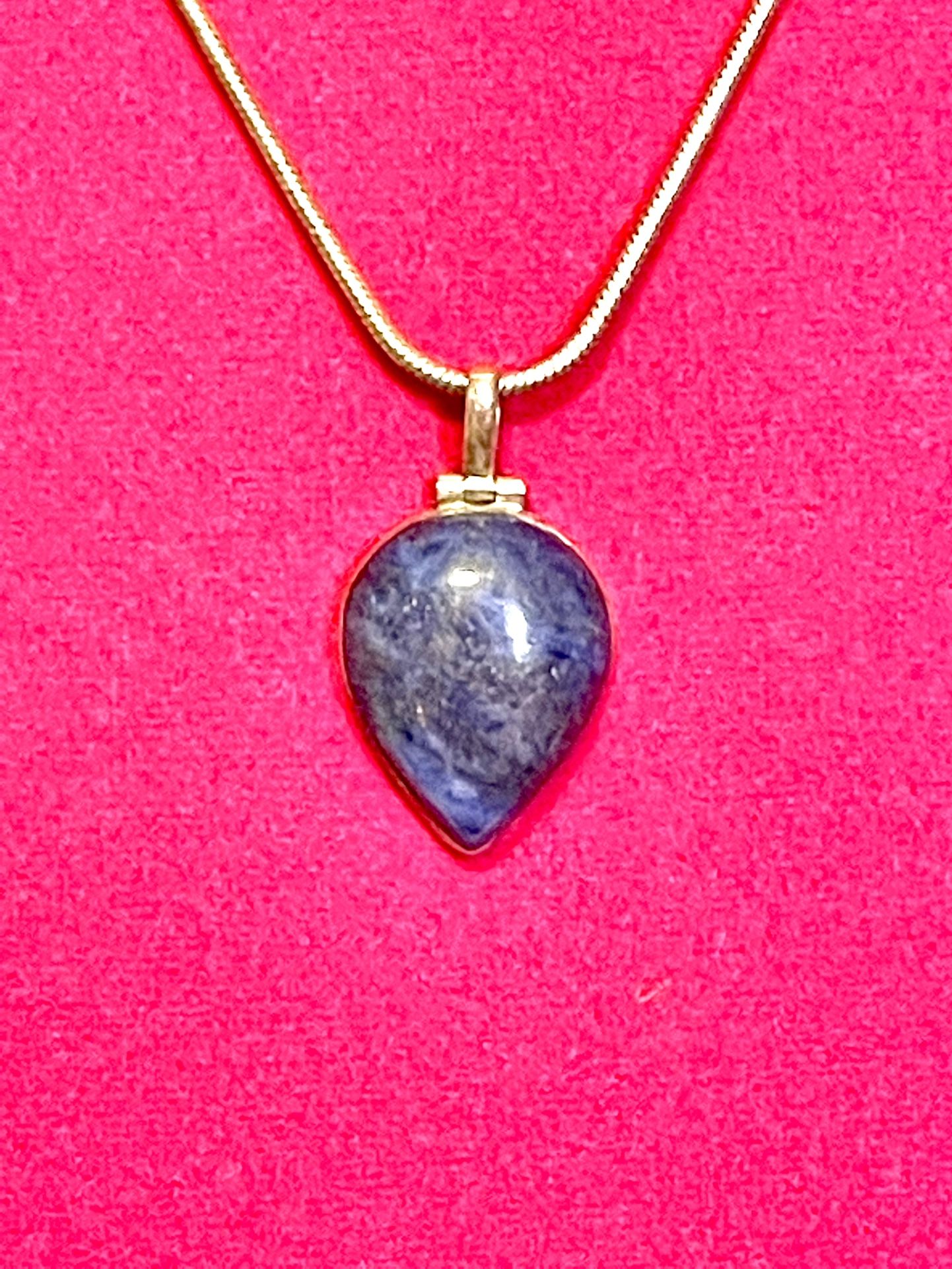 Sterling 20” Lapis Lazuli Necklace