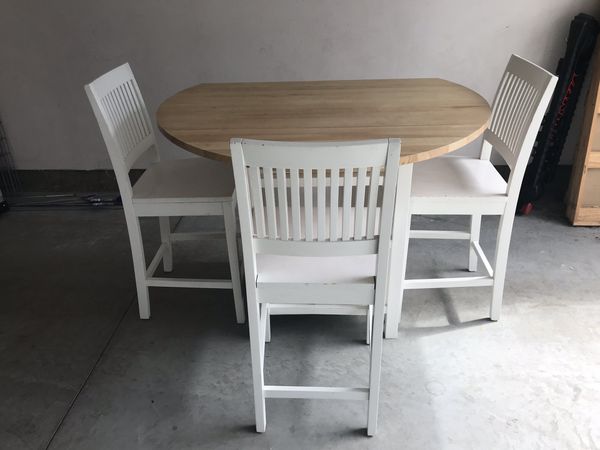 Crate And Barrel Counter Height Table 3 Chairs For Sale In Concord Ma Offerup