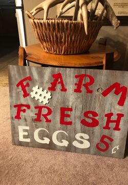 Fresh Egg Sign