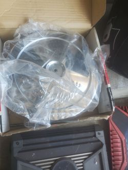 Edelbrock Aluminum air cleaner as new 10in diameter
