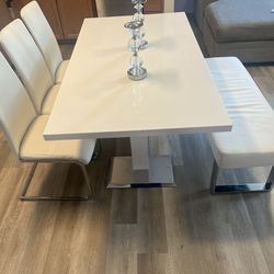 FREE TABLE, Chairs And Candle Holders 