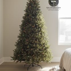 Pre-Lit 7.5ft Full Christmas Tree, Dunhill Fir