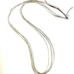 Sterling Multistrand Liquid Silver Necklace