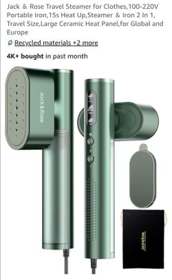 Jack & Rose Portable Travel Steamer and Iron