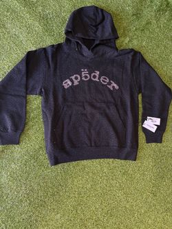 VVS RHINESTONE BLACK SP5DER HOODIE