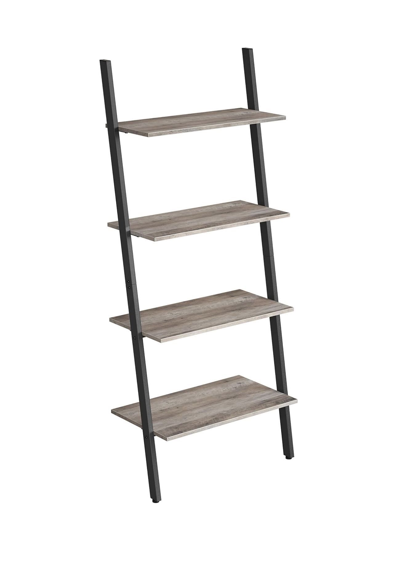 Ladder Shelf, 4-Tier Bookshelf