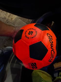 GlowCity glow in dark Soccer Ball