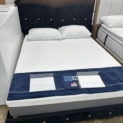 NEW TWIN FULL QUEEN SIZE BED WITH PROMOTIONAL MATTRESS AND FREE DELIVERY- SPECIAL FINANCING AVAILABLE 