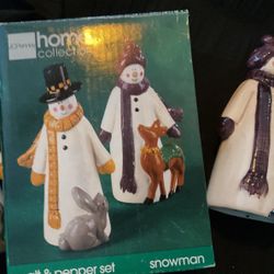 Jcpenney Home Collection Salt And Pepper Set Snowman