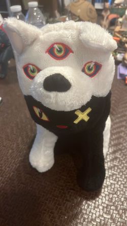 Meow Wolf Plush Twisted Multiverse Cat Wolf Black White 10”