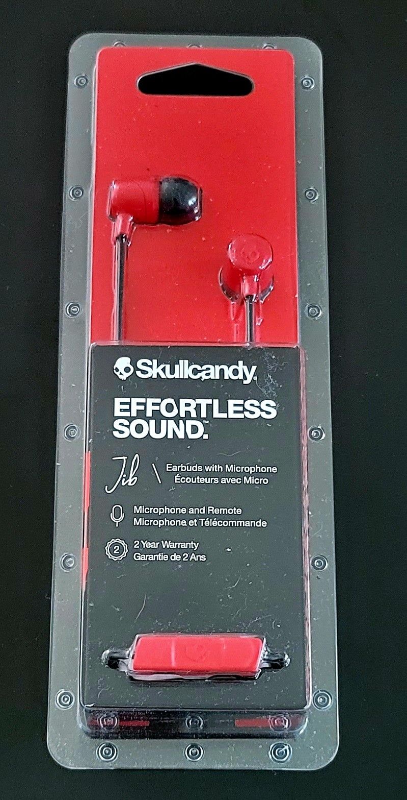 SKULLCANDY Effortless Sound Earbuds With Microphone Brand New In Unopened Package