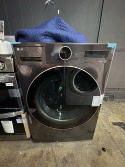 LG Front Load Washer Black Steel