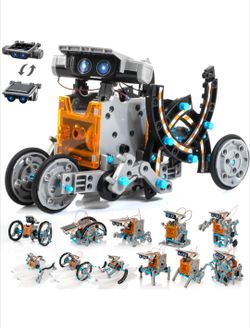 Brand new 14-in-1 Solar Robot Kit for Kids, Stem Projects for Kids Age 8-12, Educational STEM Science Toy, DIY Solar Power Building Kit, Robotic Set T