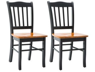 Boraam Shaker Chairs - Black/Oak - Set of 4 - Gently Used