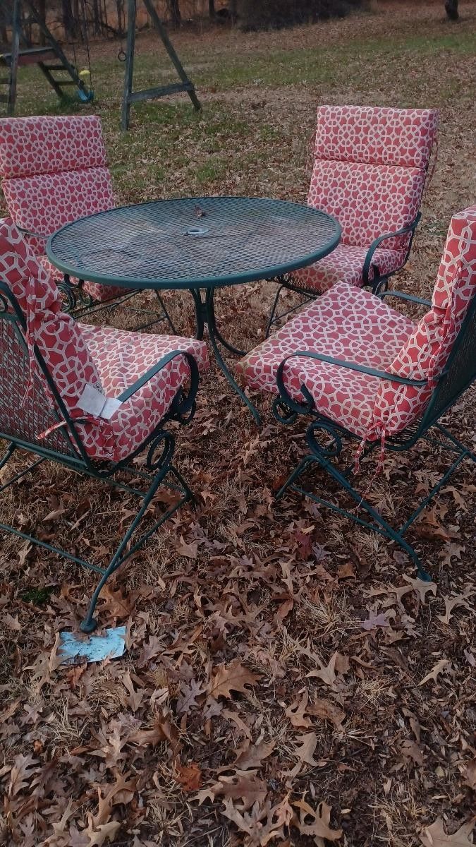 5 Piece Wrought Iron Table Set