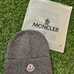 Gray Moncler Beanie 