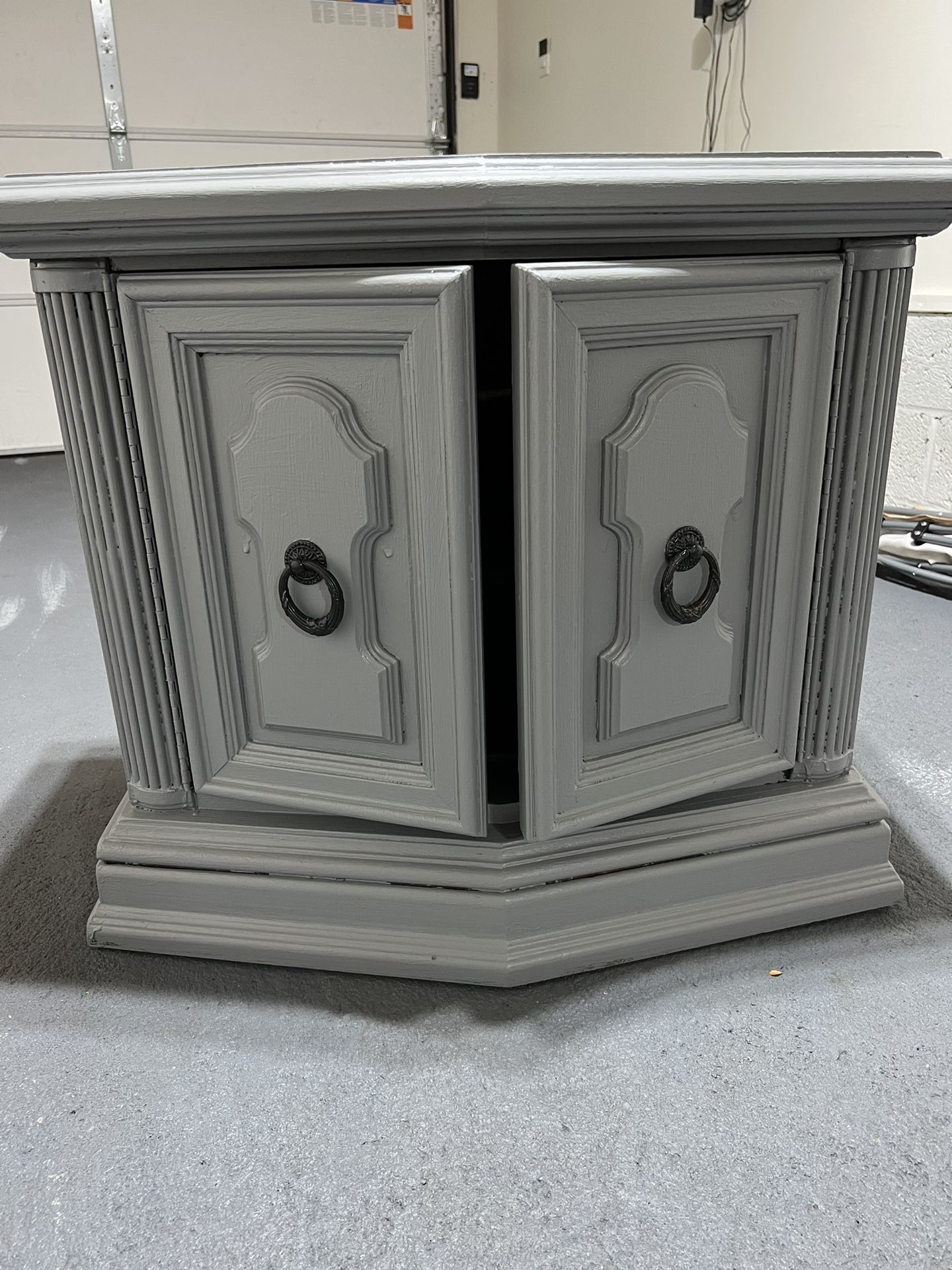 Beautiful Finished Wood Cabinet Or Side Table