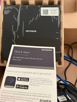 Netgear AC1600 cable modem router