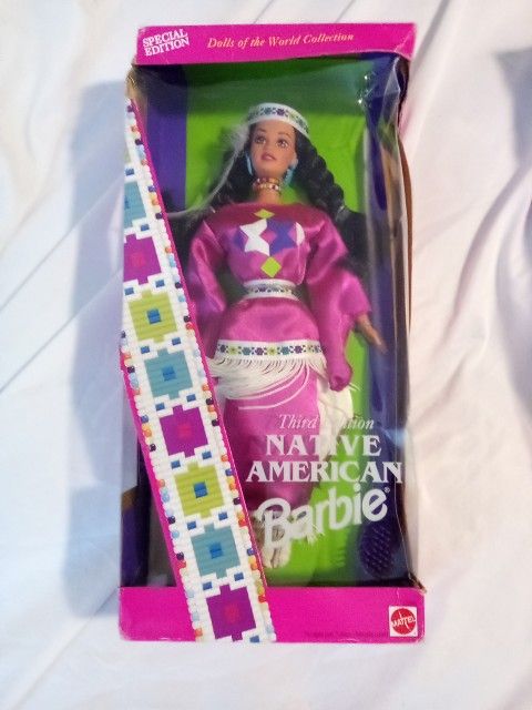 1994 Mattel Barbie Dolls of the World Native American Third Edition (NEW IN BOX)