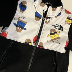 The North Face 1996 Retro Nuptse Down Jacket W/BEARS toddler Size 4T used 4 