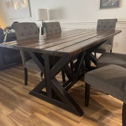 Solid Wood Bar Table 