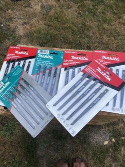 Mikita blades 5 packs each have five diferentes blades for metal and wood