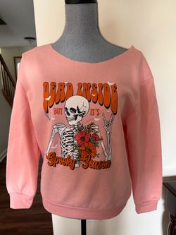 Dead Inside Spooky Season Graphic Sweatshirt