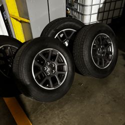 Jeep Gladiator Original Rims And Tires In Excellent Condition. 