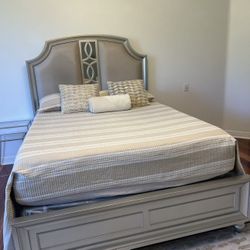 $200 bed frame and dresser 