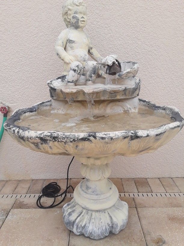 3 Piece One Of Akind Huge Vintage Fountain In Weeki Wachee Spring Hill