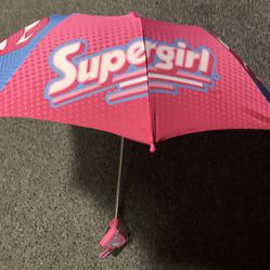 Supergirl toddler umbrella - very gently used 