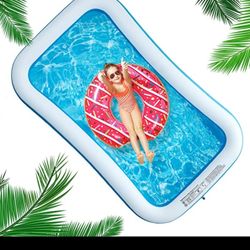 Santabay Inflatable Swimming Pool Condition NEW Measurements 120" X 72" X 22"