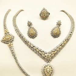 925 Sterling Silver Set Jewelry four pieces