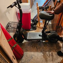 Electric scooter.