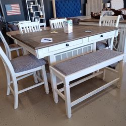 6 PC ASHLEY PUB DINING