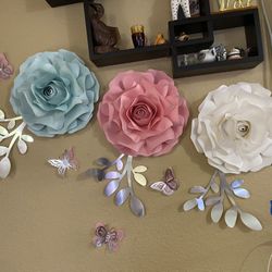 Bellas flores hechas a mano