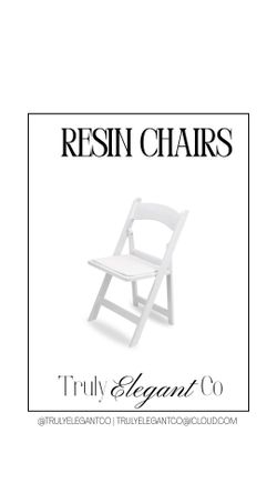 Resin White Party Chairs 